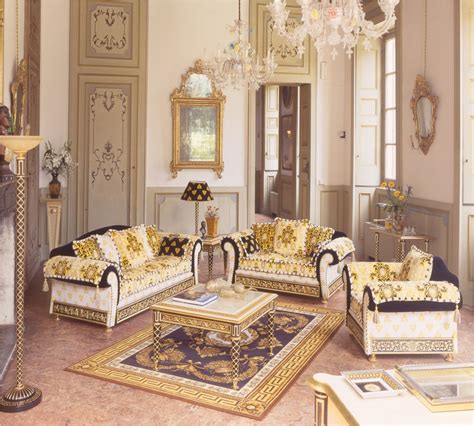 versace living room decor|versace living room sofa set.